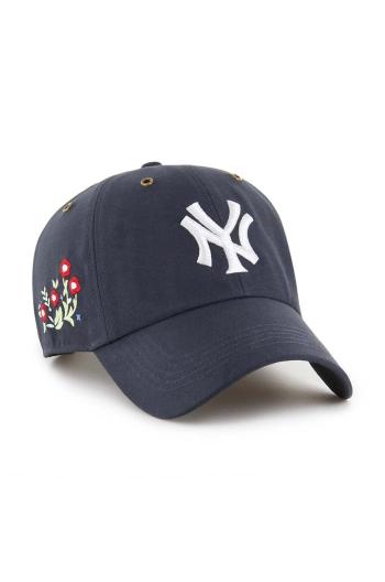 Bavlnená šiltovka 47 brand MLB New York Yankees tmavomodrá farba, s nášivkou, B-PTLSD17GWS-VN