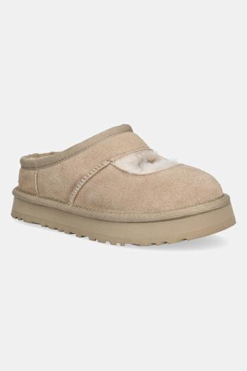 Detské semišové papuče UGG BEA MARY JANE béžová farba, 1166552K