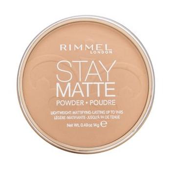 Rimmel London Stay Matte Long Lasting Pressed Powder púder so zmatňujúcim účinkom 006 Warm Beige 14 g