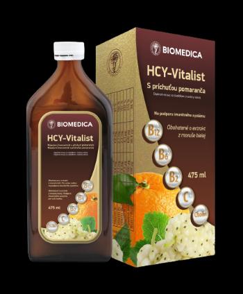 BIOMEDICA HCY-Vitalist Sirup s príchuťou pomaranča 475 ml