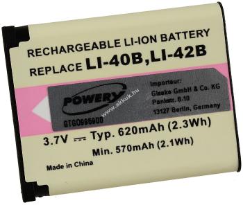 Helyettesítő akku Olympus mju 760