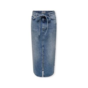 Only  Gianna Belted Skirt - Medium Blue Denim  Sukňa Modrá