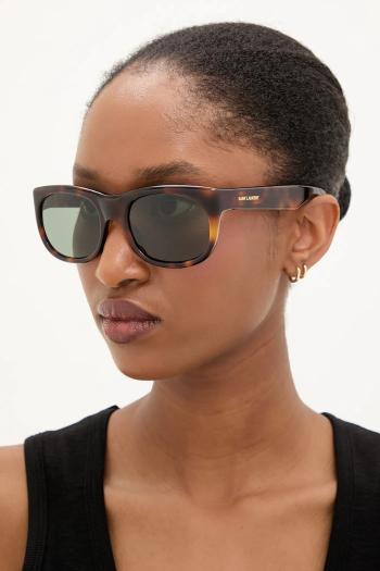 Slnečné okuliare Saint Laurent zelená farba, SL 815 ROMY