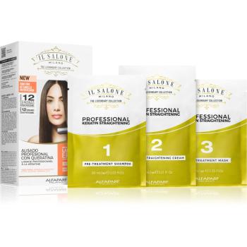 Alfaparf Milano Il Salone Milano Straightening Kit vyhladzujúca starostlivosť pre citlivé vlasy Illuminating Linseed Oil 1 ks