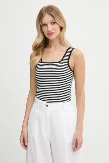 Top Tommy Hilfiger čierna farba, WW0WW45444