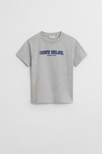 TRIČKO GANT GRAPHIC SS T-SHIRT LIGHT GREY MELANGE