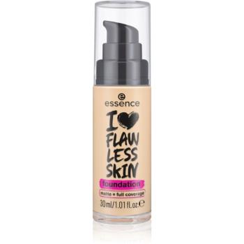 essence I LOVE FLAWLESS SKIN krycí make-up s matným efektom odtieň 30 - Dark Porcelain 30 ml