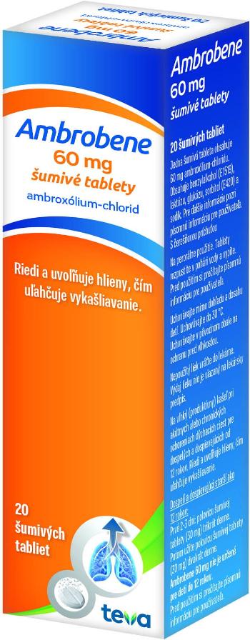 AMBROBENE 60 mg šumivé tablety, 20 šumivých tabliet