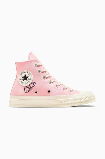 Tenisky Converse Chuck 70 dámske, ružová farba, A07558C