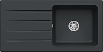 VILLEROY & BOCH VILLEROY & BOCH - Keramický drez Villeroy &amp; Boch Architectura 60, 336001R7, Pure Black 336001R7