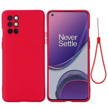 RUBBER Ochranný kryt pre OnePlus 8T červený