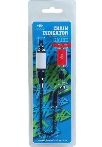 Giants fishing retiazkový indikátor chain indicator gaube - white/red