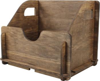 Muziker Self-Assembly Plywood Wooden Box na LP platne Brown