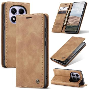 CASEME Flipové puzdro pre Xiaomi Redmi Note 14 Pro svetlohnedé