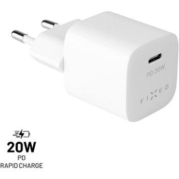 FIXED PD Rapid Charge Mini s USB-C výstupom a podporou PD 20 W biela (FIXC20M-C-WH)