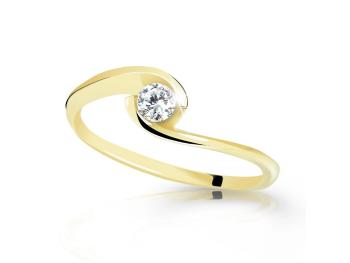 Cutie Jewellery Zásnubný prsteň zo žltého zlata so zirkónom Z6134-10-X-1 57 mm