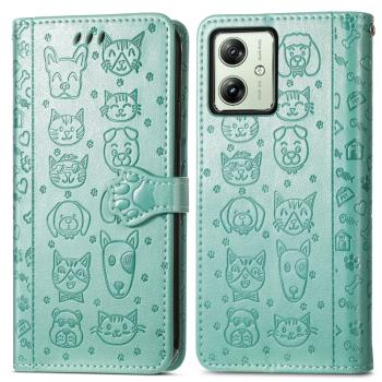 ART ANIMALS Peňaženkový obal pre Motorola Moto G54 5G / G54 5G Power Edition zelený