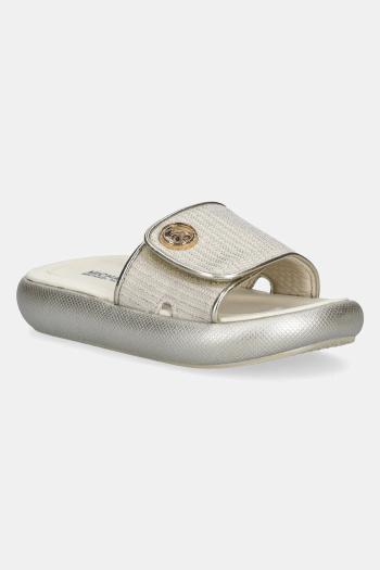 Šľapky Michael Kors RAELYNN DARBY béžová farba, MK01951250