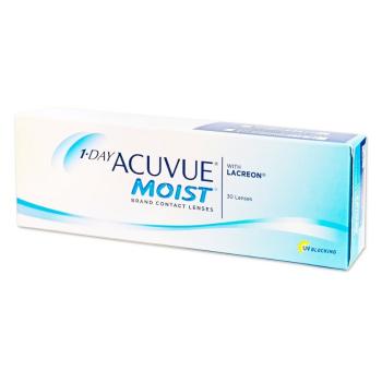 JOHNSON Acuvue Moist Jednodňové kontaktné šošovky 30 kusov, Počet dioptrií: -10, Počet ks: 30 ks, Priemer: 14,2, Zakrivenie: 8,5