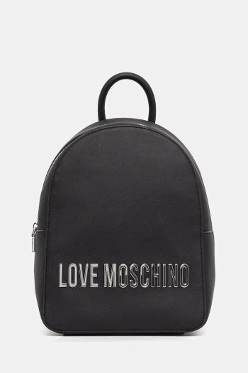Ruksak Love Moschino dámsky, čierna farba, veľký, s nášivkou, JC4193PP1