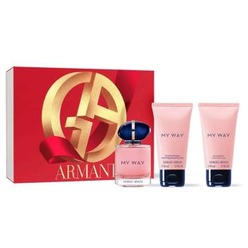 Giorgio Armani My Way – EDP 50 ml (plniteľná) + telové mlieko 50 ml + sprchový gél 50 ml