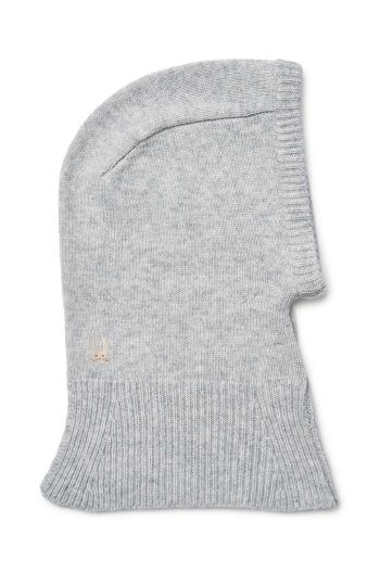 Detská vlnená kukla Liewood Azalea Balaclava šedá farba, LW19201