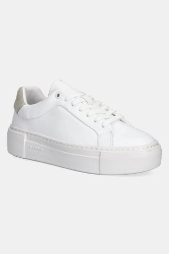 Tenisky Calvin Klein FF CUPSOLE LACE UP LTH biela farba, HW0HW02570