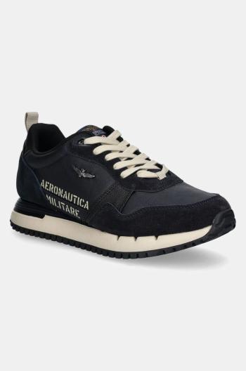 Sneakers boty Aeronautica Militare tmavomodrá barva, SC283CT3384