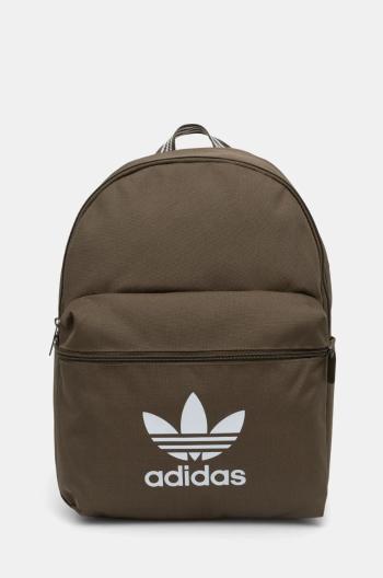 Ruksak adidas Originals Adicolor zelená farba, veľký, vzorovaný, IX7460