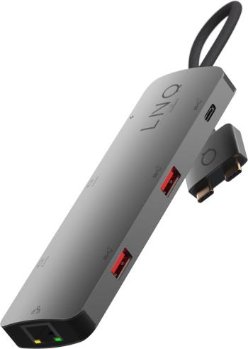 Port replikátor LINQ Pro USB-C 10Gbps Multiport Hub with Dual 4K HDMI and Ethernet for MacBook M1/M2