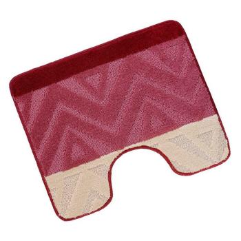 Bellatex Kúpeľňová predložka Bany bez výkroja Chevron burgundy, 60 x 50 cm