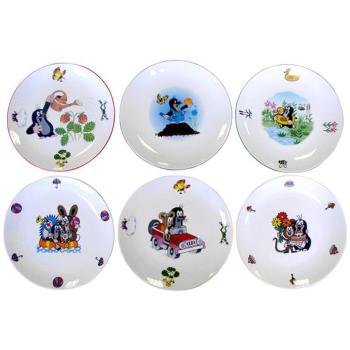 Porcelánový jedálenský tanier THUN 21cm krtko MIX motívov