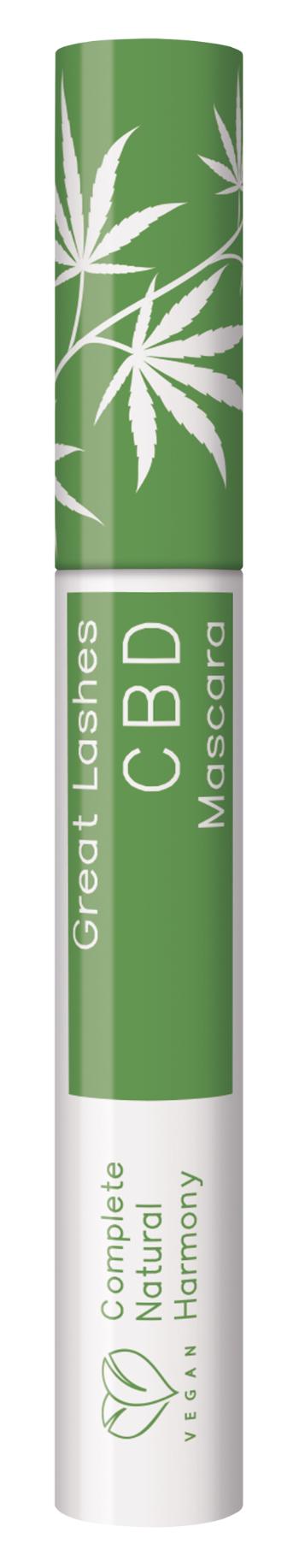 Dermacol Vyživujúca a predlžujúca maskara s CBD (Great Lashes Mascara) 9 ml Black
