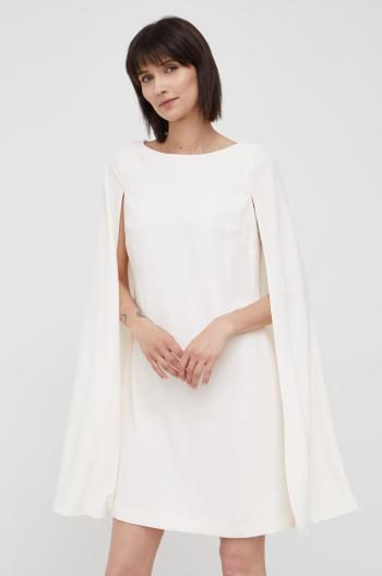 Šaty Lauren Ralph Lauren béžová farba,mini,rovný strih,253855210006