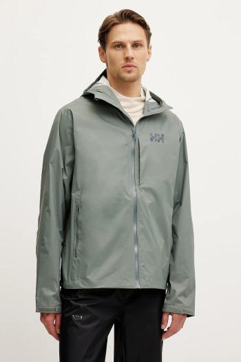 Nepremokavá bunda Helly Hansen LOKE TERRA pánska, zelená farba, 63365
