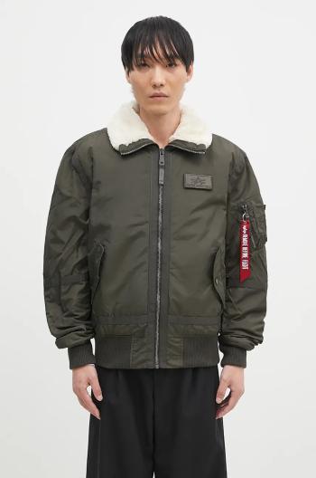 Bunda Alpha Industries B15-3 pánska, zelená farba, prechodná, 198122