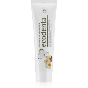 Ecodenta Green Sensitivity Relief zubná pasta pre citlivé zuby s fluoridom príchuť Chamomile/Clove 100 ml