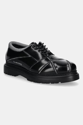 Poltopánky Filling Pieces Derby Rohe pánske, čierna farba, 74978071861