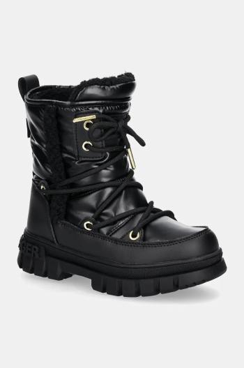 Detské zimné topánky Tommy Hilfiger čierna farba, T3A5-33610