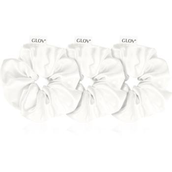 GLOV Satin Scrunchies S/M/L gumičky do vlasov Beige 3 ks