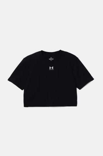 Detské tričko Under Armour Rival SS čierna farba, 1389755
