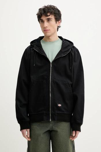 Rifľová bunda Dickies čierna farba, prechodná, oversize, DK0A4YQLC401