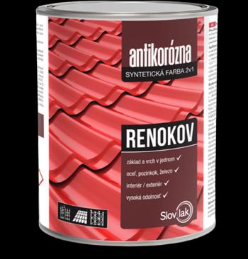 RENOKOV 2v1 - Antikorózna farba na strechy 0840 - červenohnedá 10 kg