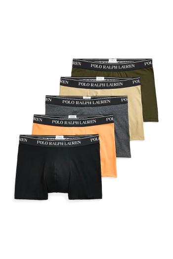 Boxerky Polo Ralph Lauren 5-pak pánske, oranžová farba, 714864292