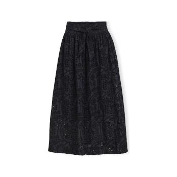 Object  Bodie Skirt - Black/Denim Blue  Sukňa Čierna