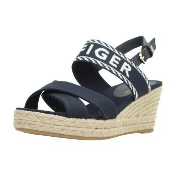 Tommy Hilfiger  SEASONAL WEBBING MID WED  Sandále Modrá