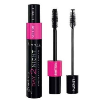 Rimmel London Mascara Day 2 Night Black 9,5ml (Odstín 001 Black černá)