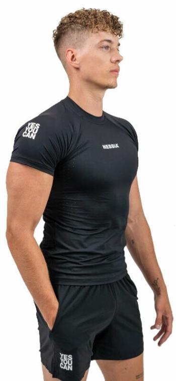 Nebbia Workout Compression Performance Black XL Fitness tričko