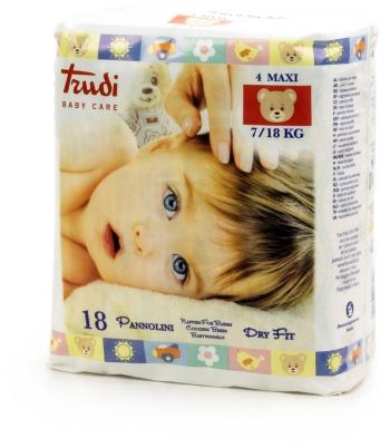 Eldobható pelenka Trudi Baby Dry Fit 00694 Perfo-Soft méret:. Maxi 7-18 kg (18 db)