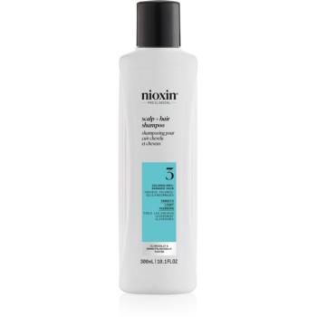 Nioxin System 3 Scalp + Hair Shampoo čistiaci šampón pre farbené rednúce vlasy 300 ml